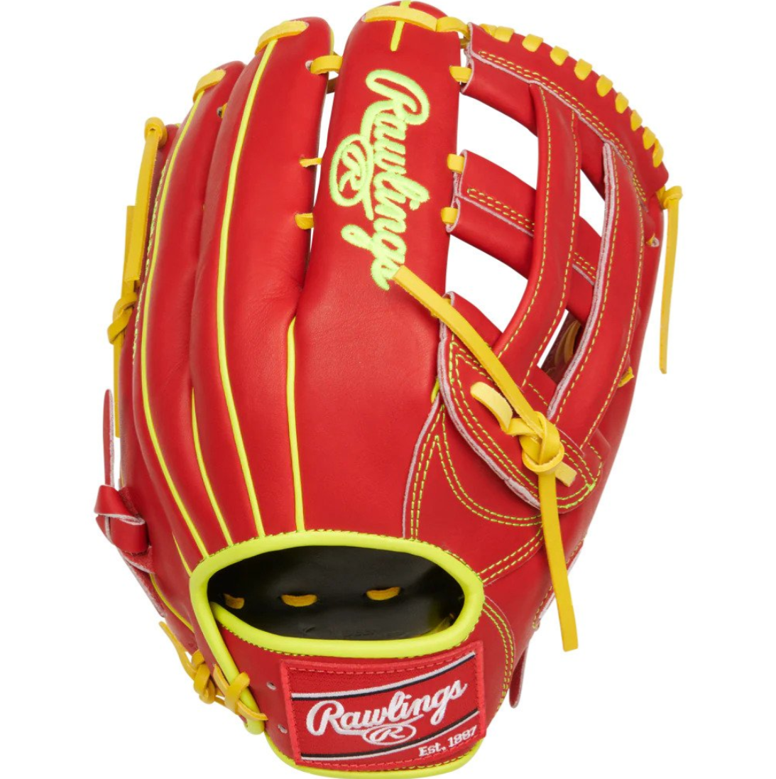 美品　Rawlings THE GOLD GLOVE TEAMクリーム/レッド Rawlings Heart of the Hide 11.5
